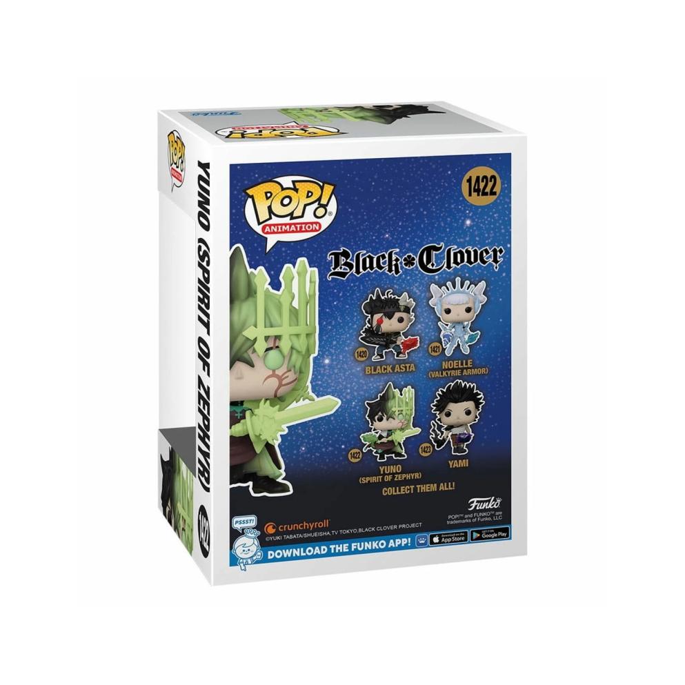 Pop! Animation: Black Clover - Yuno Spirit Of Zephyr (Glow-in-The-Dark) PX Edizione Limitata
